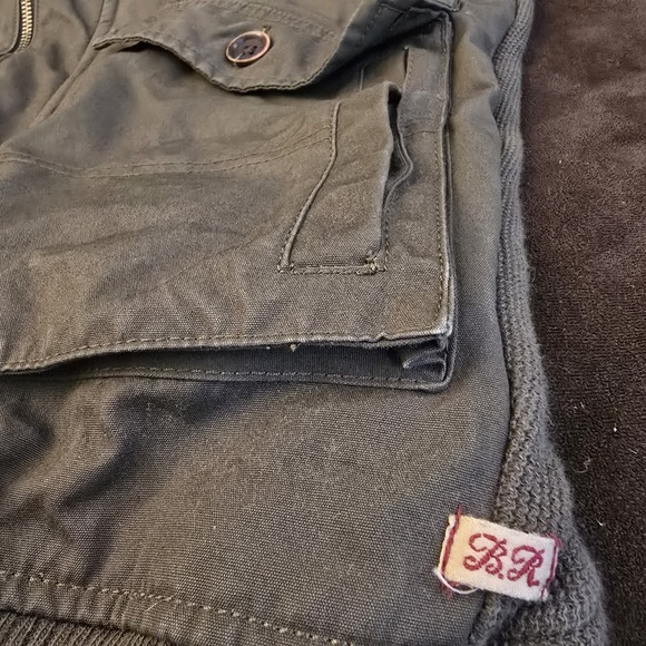 Banana Republic Heritage Collection Jacket GREEN hooded MEN M Safari Bomber - Picture 5 of 16